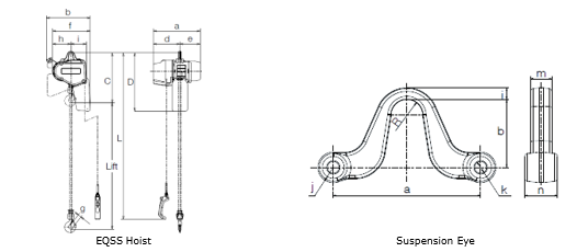 KITO EQSS Single Speed Electric Chain Hoist